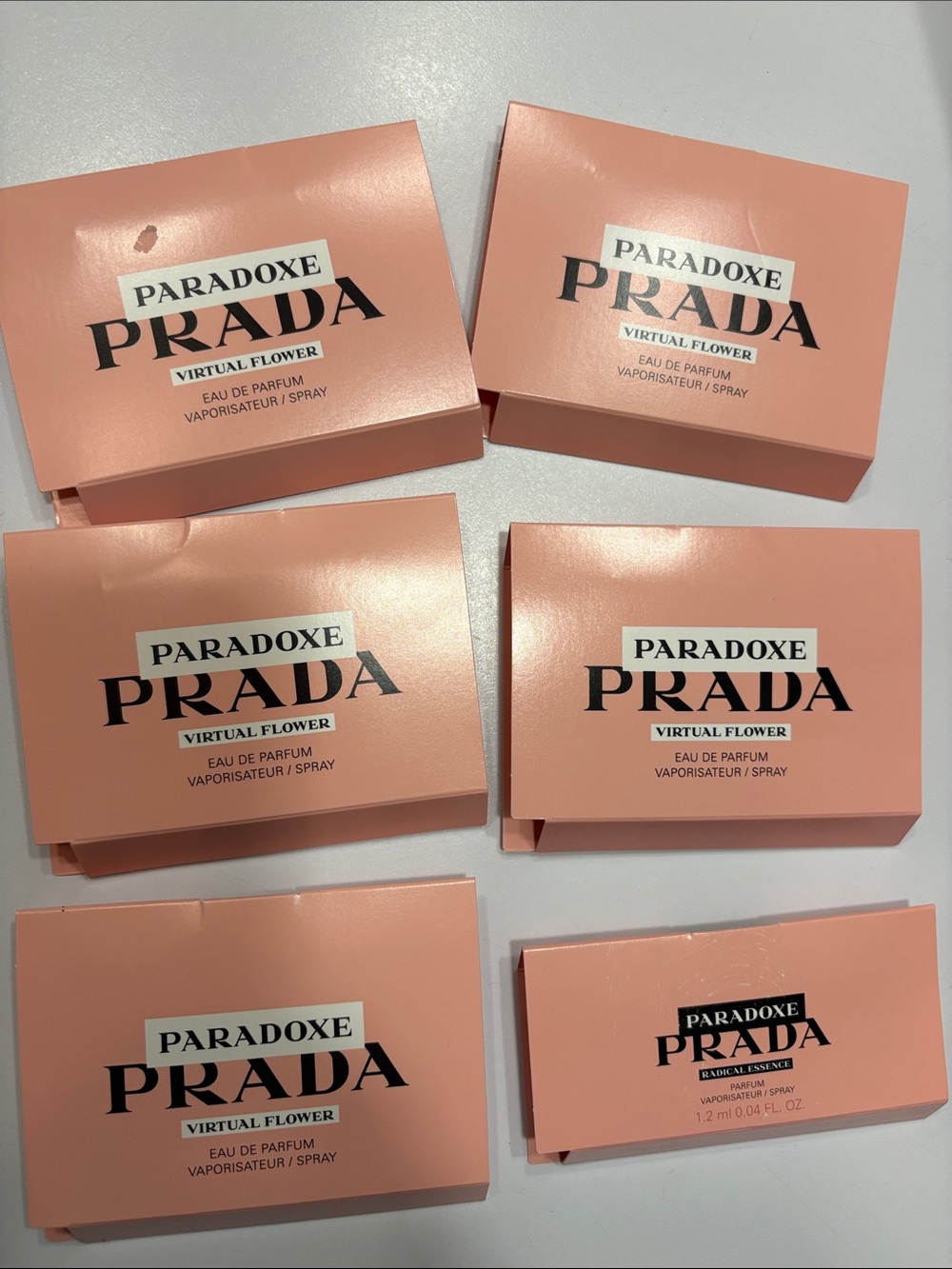 6 PRADA samples NEW authentic
